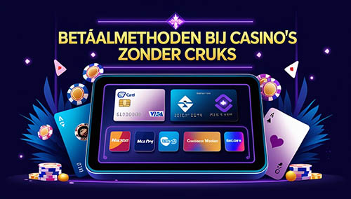 Betaalmethoden beschikbaar bij casino's zonder CRUKS